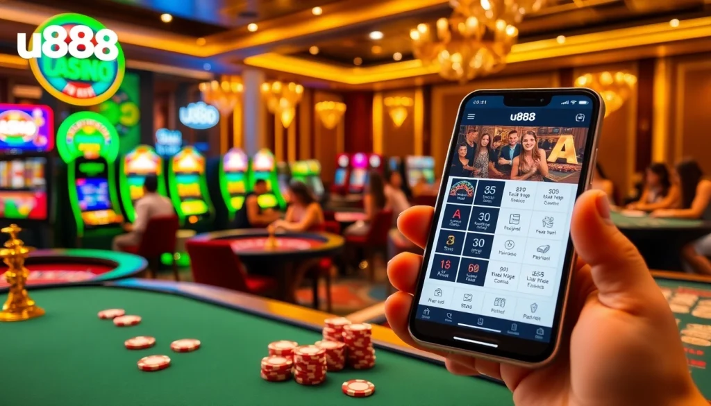Engage with the u888 app while enjoying thrilling casino games and lively atmosphere.