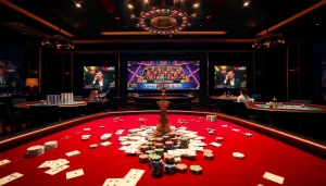 Kuwin's live casino experience with vibrant tables and engaging gameplay in action.