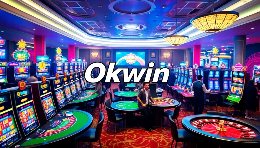 Experience the thrill of Okwin gambling with vibrant tables and engaging games.