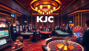 Exciting KJC casino scene showcasing live games and vibrant players in action.