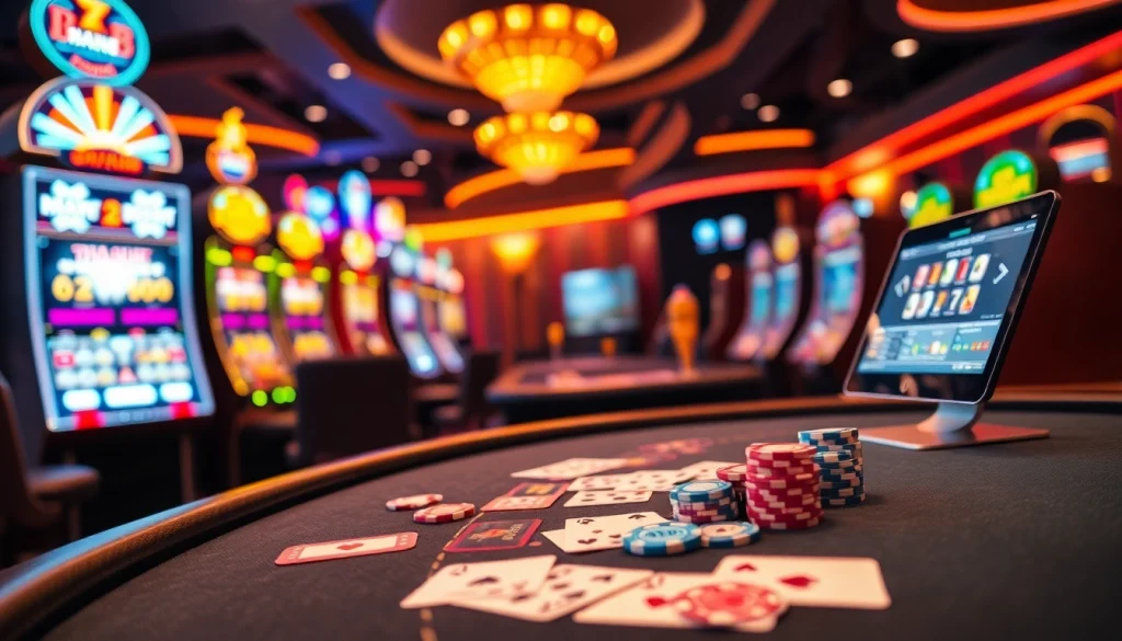 Experience the thrill of Tha bet with vibrant casino gameplay and elegant poker tables.