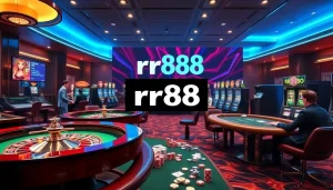 Experience the excitement of online gaming with the rr88 link, featuring engaging casino elements.