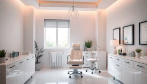 穏やかで専門的な治療室を背景にした、美容整形クリニックおすすめ口コミ&評判情報