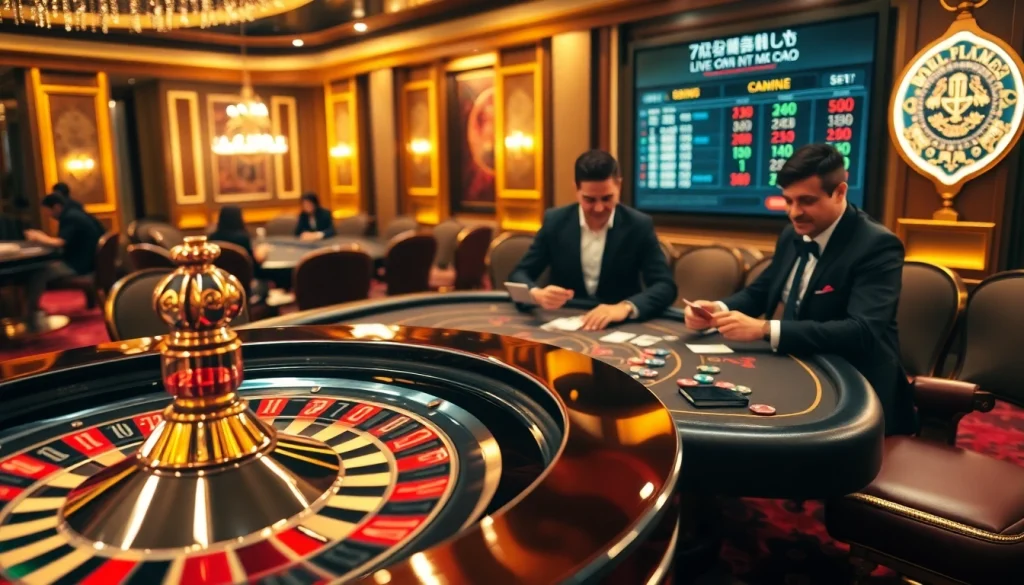 Experience the thrill of "7m cn ma cao" with a glamorous casino setting featuring poker players and roulette.