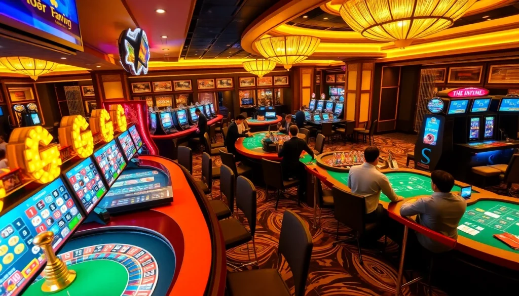Experience the thrilling atmosphere of Trang Chủ Kuwin with professional gaming and vibrant casino visuals.