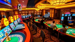 Experience the thrilling atmosphere of Trang Chủ Kuwin with professional gaming and vibrant casino visuals.