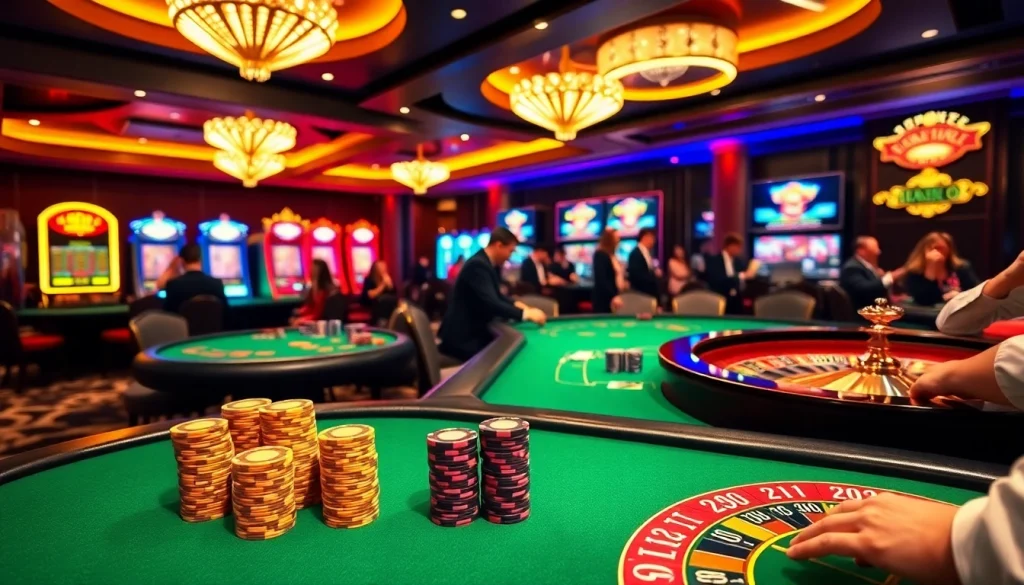 Experience thrilling gameplay at https://thabet.vegas/ with luxurious casino tables and vibrant action.