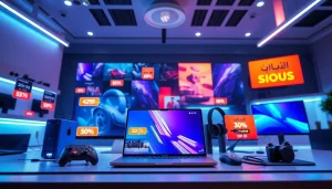 Exciting promotional electronics showcasing ドスパラ クーポン discounts in a modern online shopping interface.