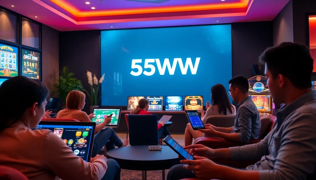 Exciting gaming experience at 55WW online casino with modern interface and engaging visuals.