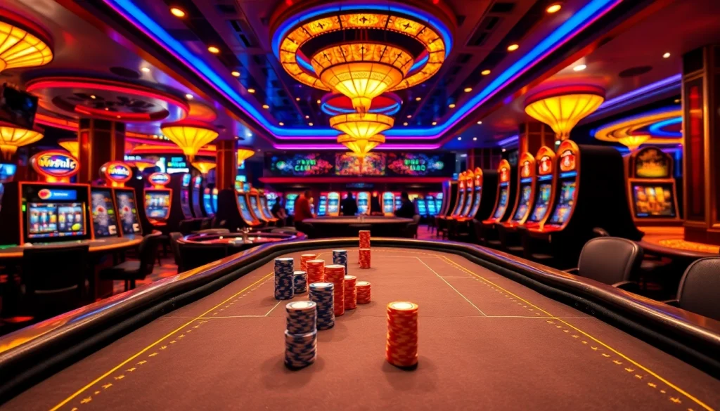 Engaging high-stakes action at WN678 poker table with vibrant casino atmosphere.