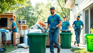 Expert junk removal team efficiently clearing old furniture and appliances.