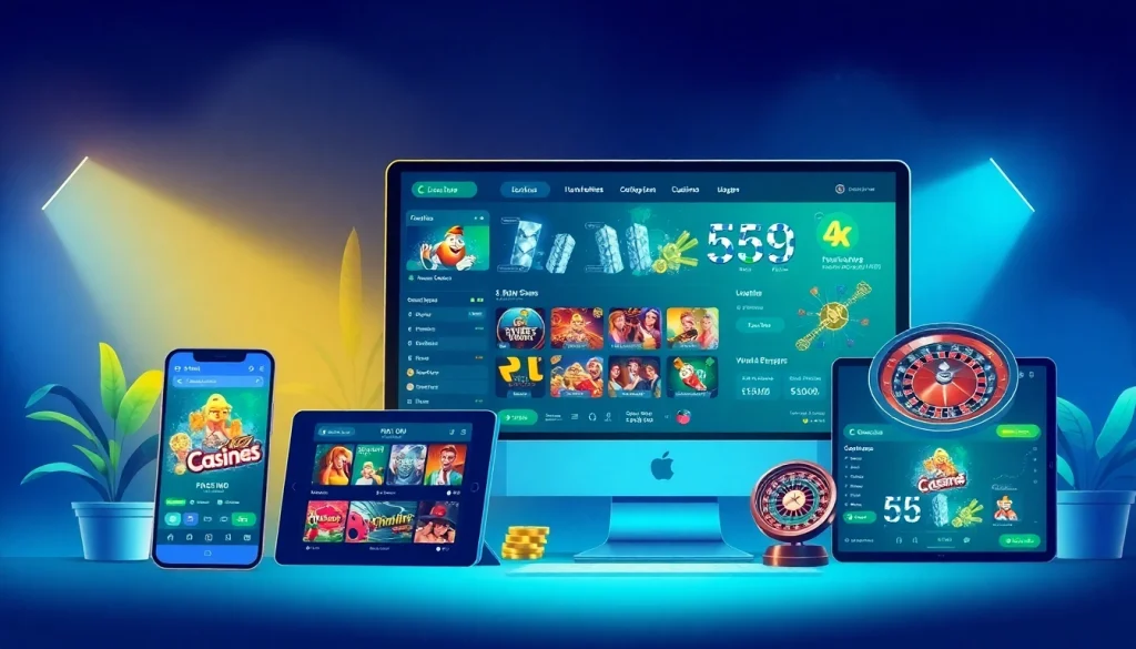 Dynamic 559X online betting platform interface showcasing games and promotions.