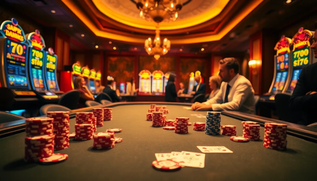 Exciting gaming scene of a poker table featuring a porn game theme with vibrant chips and cards.