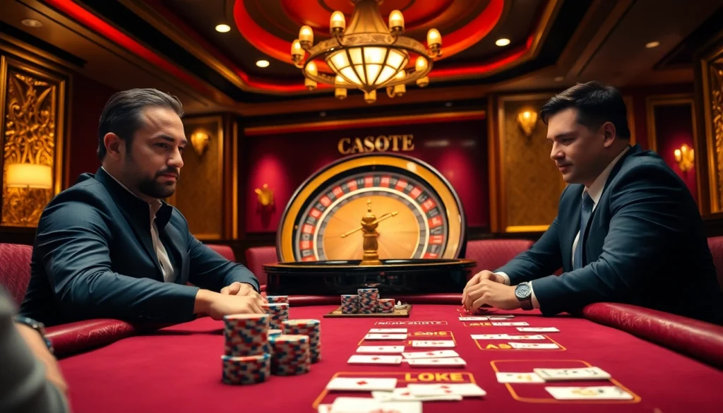 Trải nghiệm trò chơi đầy hồi hộp với ứng dụng CG79 tại bàn poker sang trọng của casino.