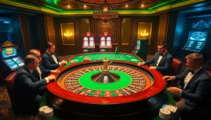 Experience the thrill of betting at https://debet66.com/ with vibrant roulette tables and engaged players.