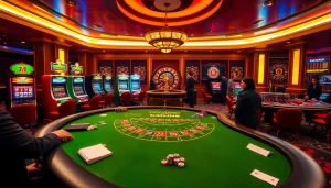 Experience thrilling gameplay at the blackjack table, highlighting vn168 and casino excitement.