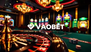 Experience high-stakes gaming at VAOBET with vibrant casino tables and a thrilling atmosphere.