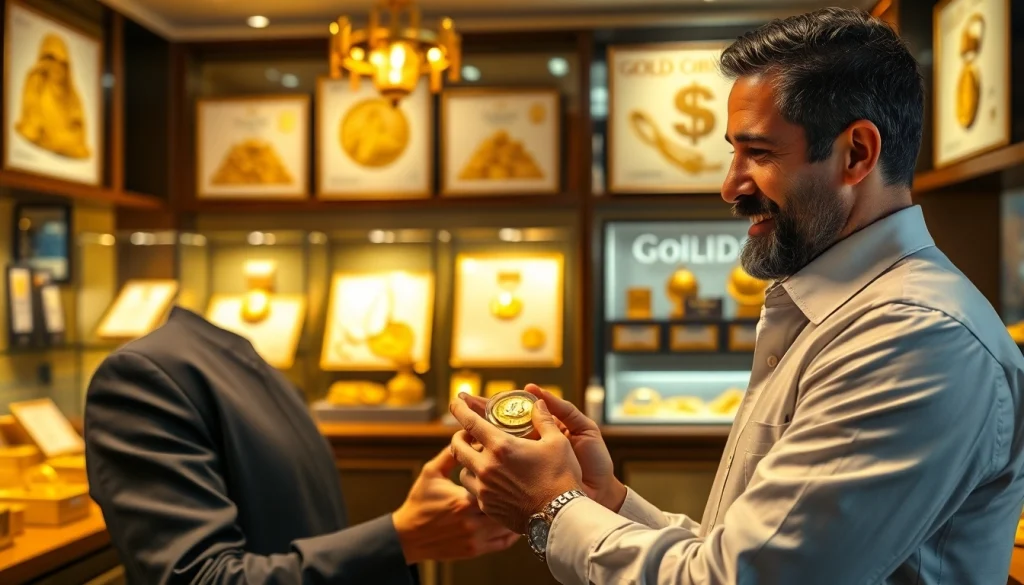 Acquista oro con il servizio di compro oro in un ambiente elegante.