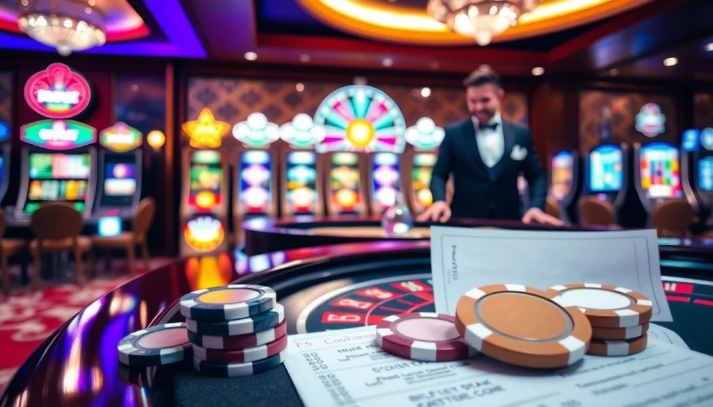 Exciting gambling action at 5z7776 com featuring vibrant roulette tables and poker chips.