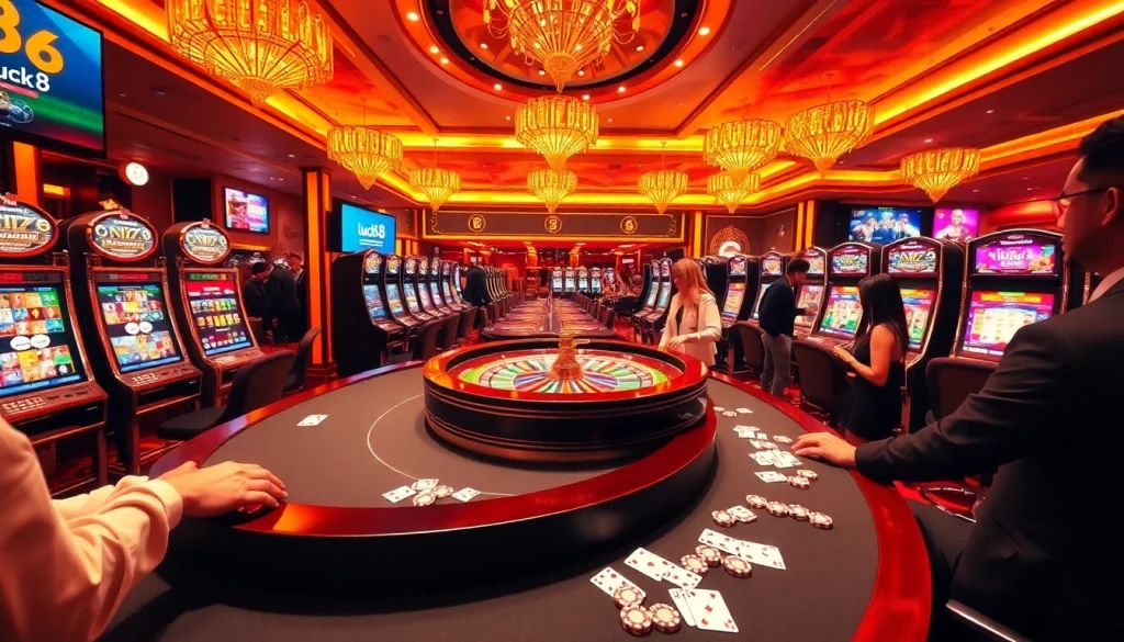 Experience the thrill of gambling at luck8 with colorful casino gameplay and roulette excitement.