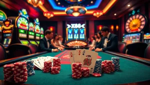 High-stakes poker action showcasing X88.tours luxury casino atmosphere.