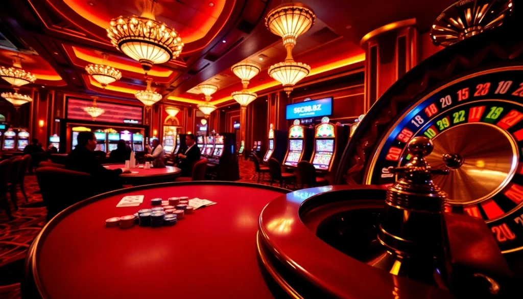 Experience the thrill of poker and roulette at https:/sc88.bz/ with vibrant casino visuals.