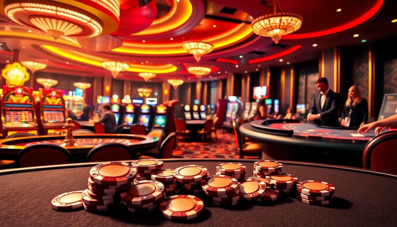 Experience thrilling gameplay at the xx88 casino, featuring lively roulette and blackjack tables.