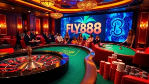 Experience the thrill of winning at FLY88 Link casino with vibrant games and luxurious atmosphere.