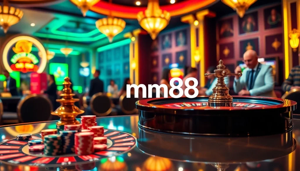 Experience the thrill of gambling at mm88 with luxurious casino visuals.
