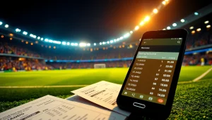 An engaging scene from https://keonhacai.study/ showcasing dynamic soccer betting with fans and updated odds.