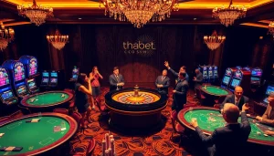 Experience the thrill of gaming at thabet casino with vibrant slot machines and lively poker tables.
