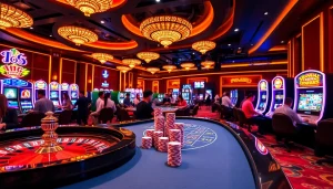 Engage in games at mm88.br.com, showcasing exciting roulette and poker interactions.