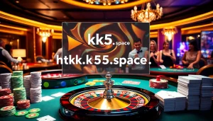 Experience luxury gaming at https://kk55.space/ with vibrant casino tables and players in action.