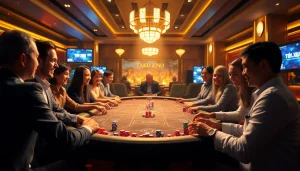 TÀI XỈU MD5 gaming table with players enjoying transparent gameplay at https://taixiumd5.fan/.