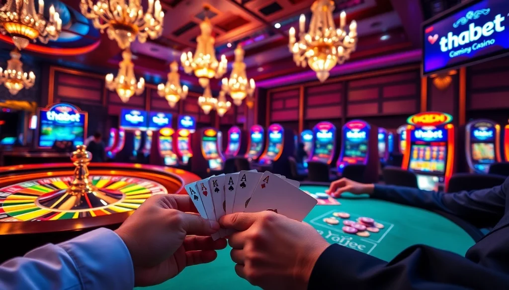 Experience the thrill of the thabet casino with vibrant games and engaging players.