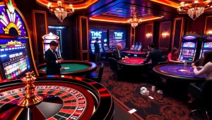 Experience casino excitement at ps99seo.com with a vibrant roulette and poker scene.