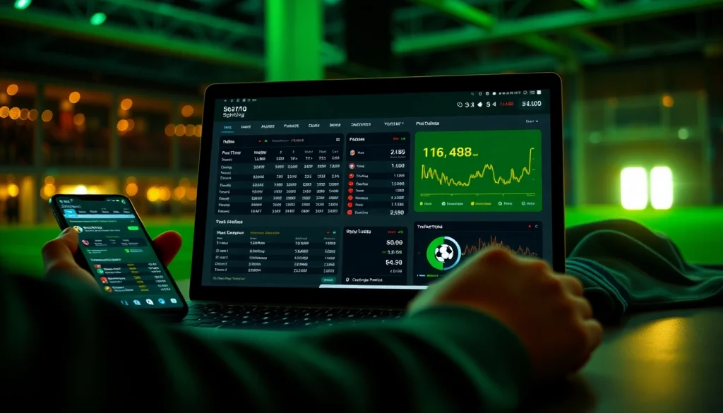 Dynamic online betting display showcasing keonhacai.gold's live football odds and data analytics.