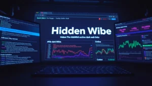 The hidden wiki showcased as an engaging digital interface for exploring trusted dark web links.