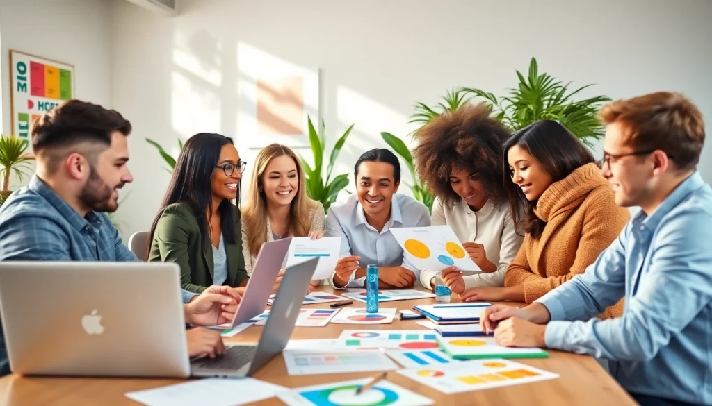 Enhance your edmonton social media marketing with a collaborative team brainstorming session.